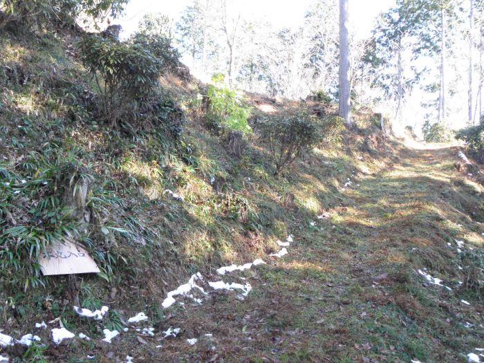 三の壇南側の坂